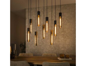 Hoyz Collection - Hanglamp 5+4 Tube - Artic Zwart