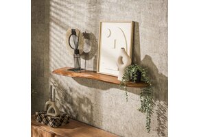 Hoyz Collection - Wandplank 120cm Organic - Massief Acacia Naturel
