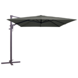 MEGA COMBI DEAL! Madison Parasol monaco flex III grey + voet + hoes
