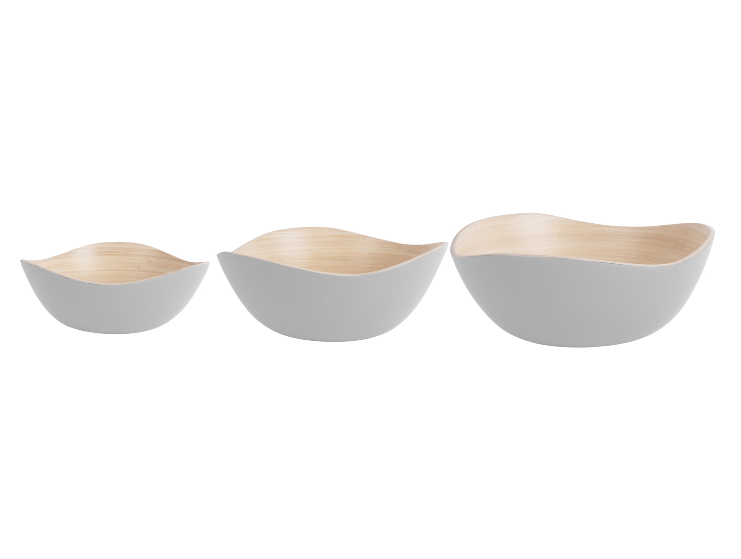 Present Time - Schaal Set Puro Organic - Wit