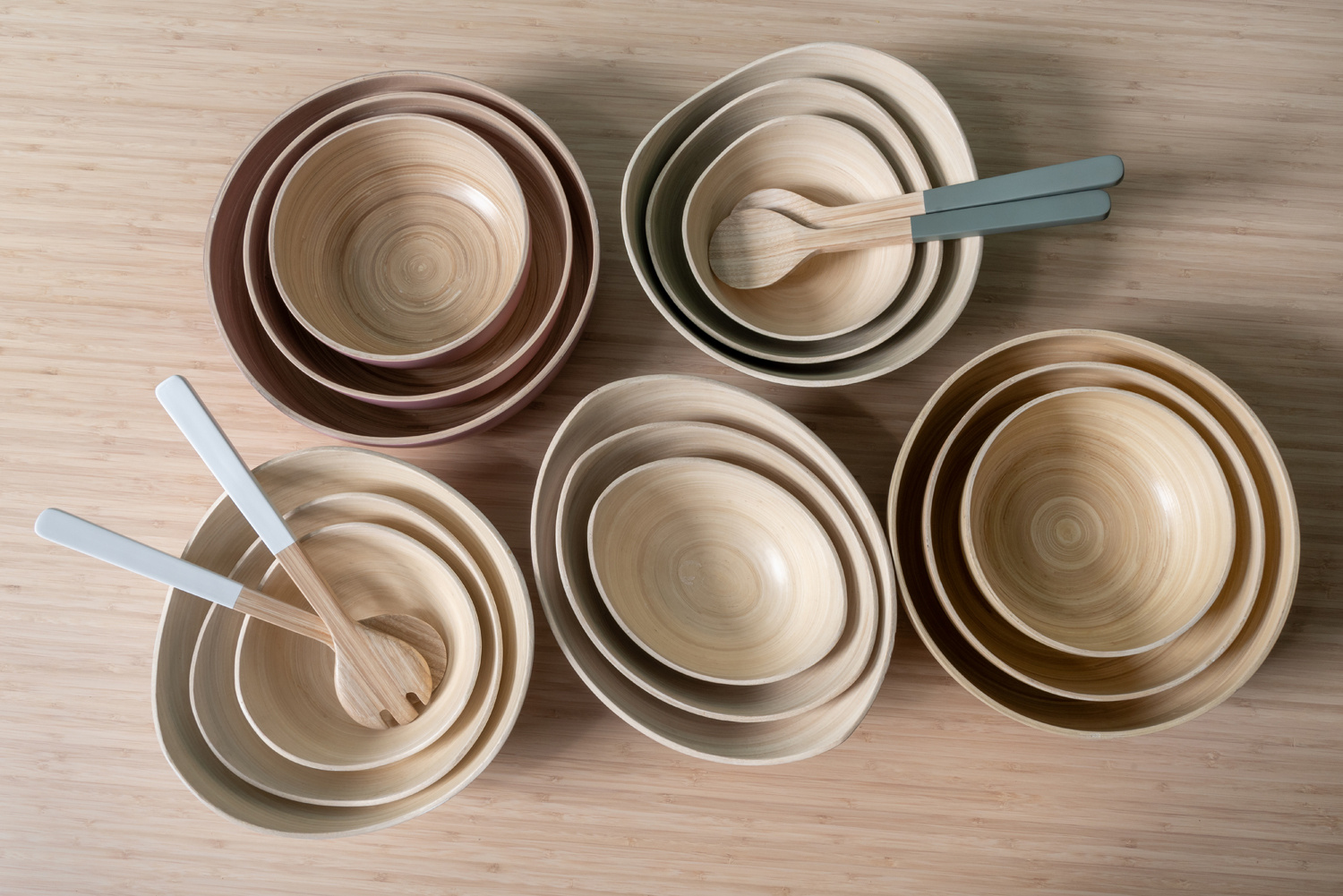 Present Time - Schaal Set Puro Organic - Wit