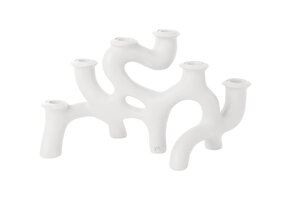 Present Time - Kandelaar Swirls Large - Wit