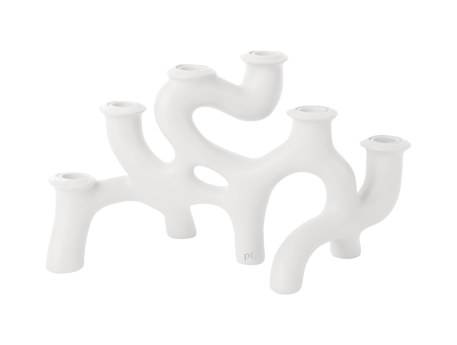 Present Time - Kandelaar Swirls Large - Wit