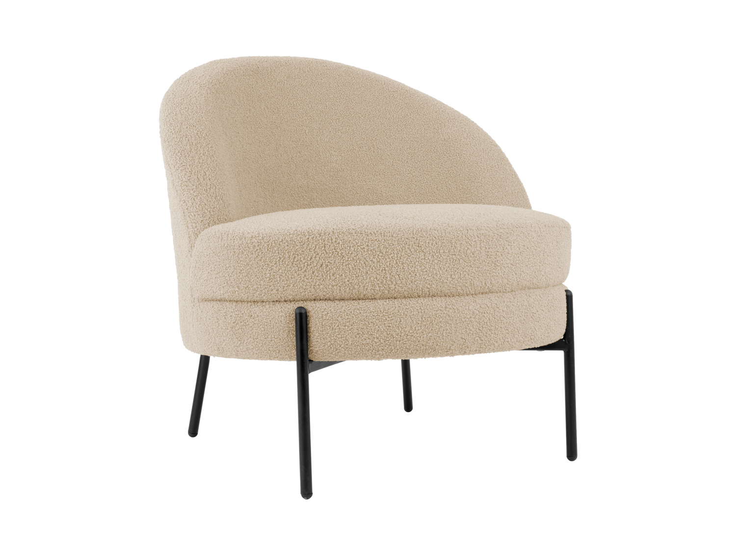 Leitmotiv - Fauteuil Noble Teddy Curl - Beige