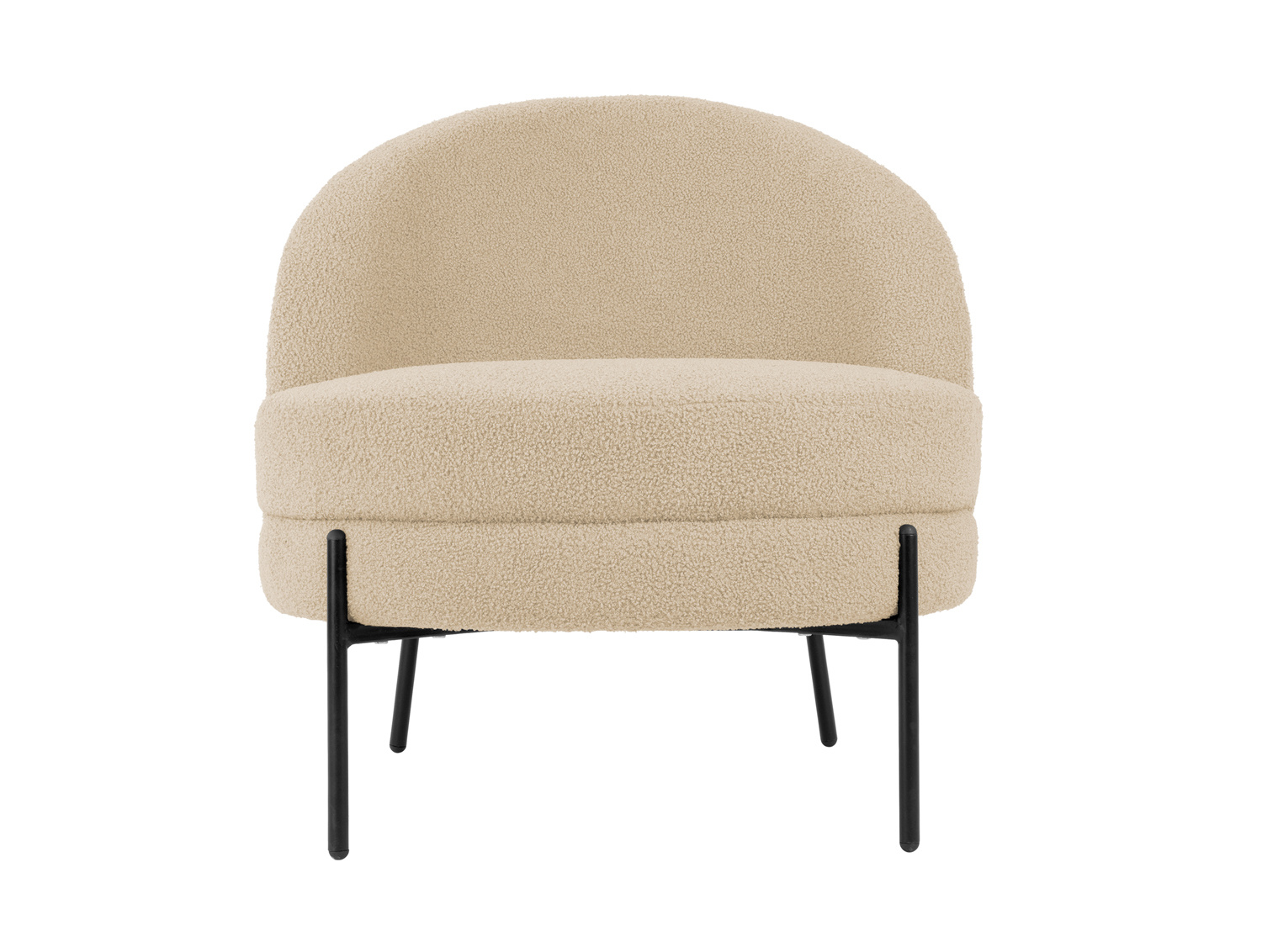 Leitmotiv - Fauteuil Noble Teddy Curl - Beige