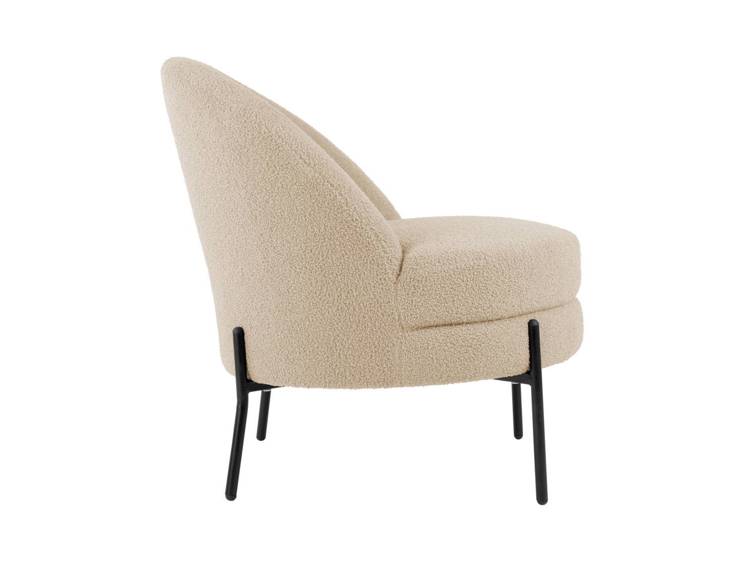 Leitmotiv - Fauteuil Noble Teddy Curl - Beige