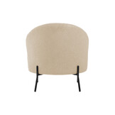 Leitmotiv - Fauteuil Noble Teddy Curl - Beige