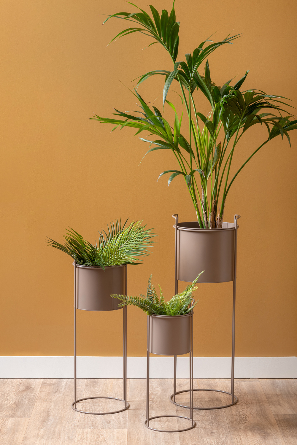 Present Time - Plant Pot Set Essence - Donkergrijs