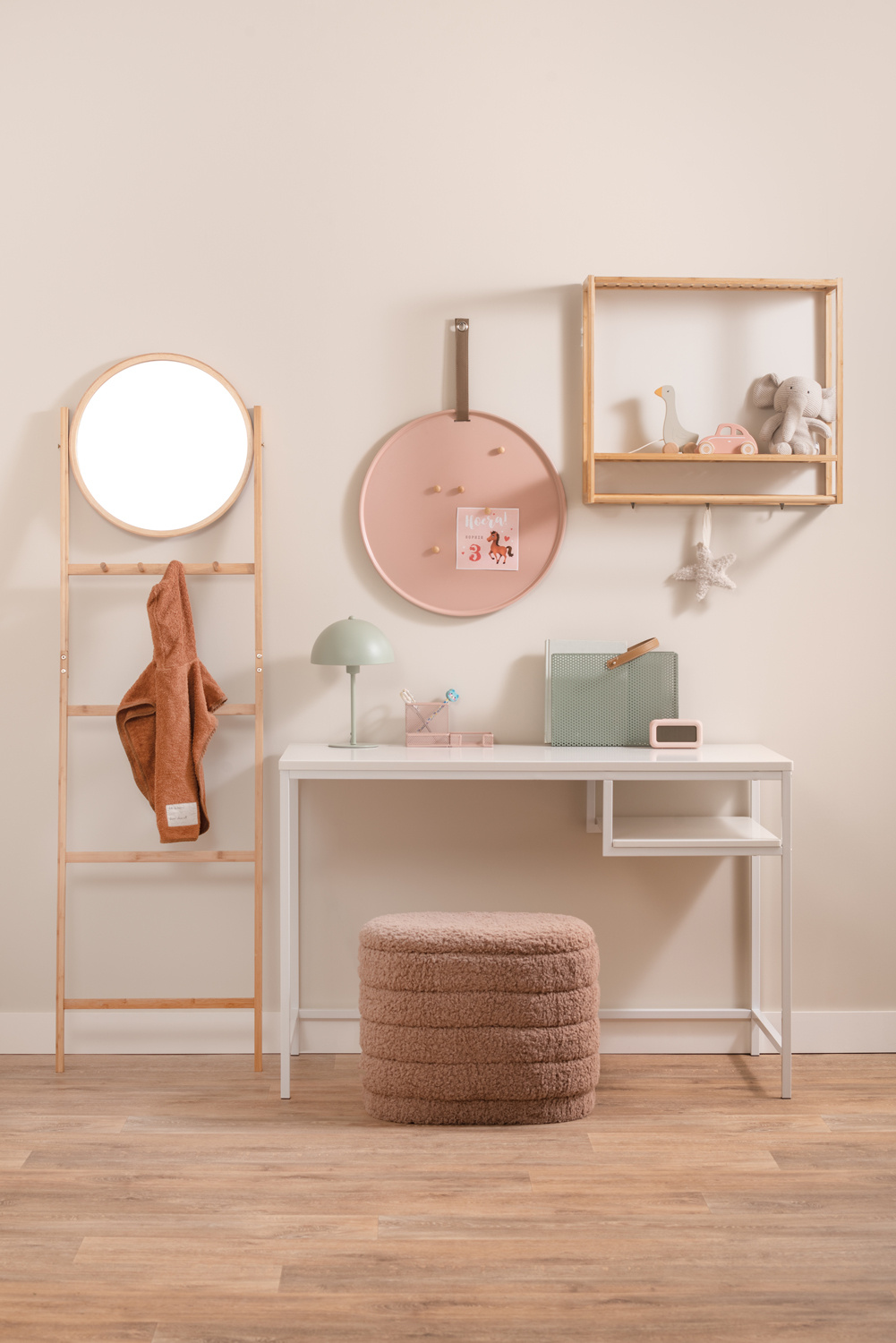 Leitmotiv - Wall Coat Rack Sheer Bamboo - Bamboe