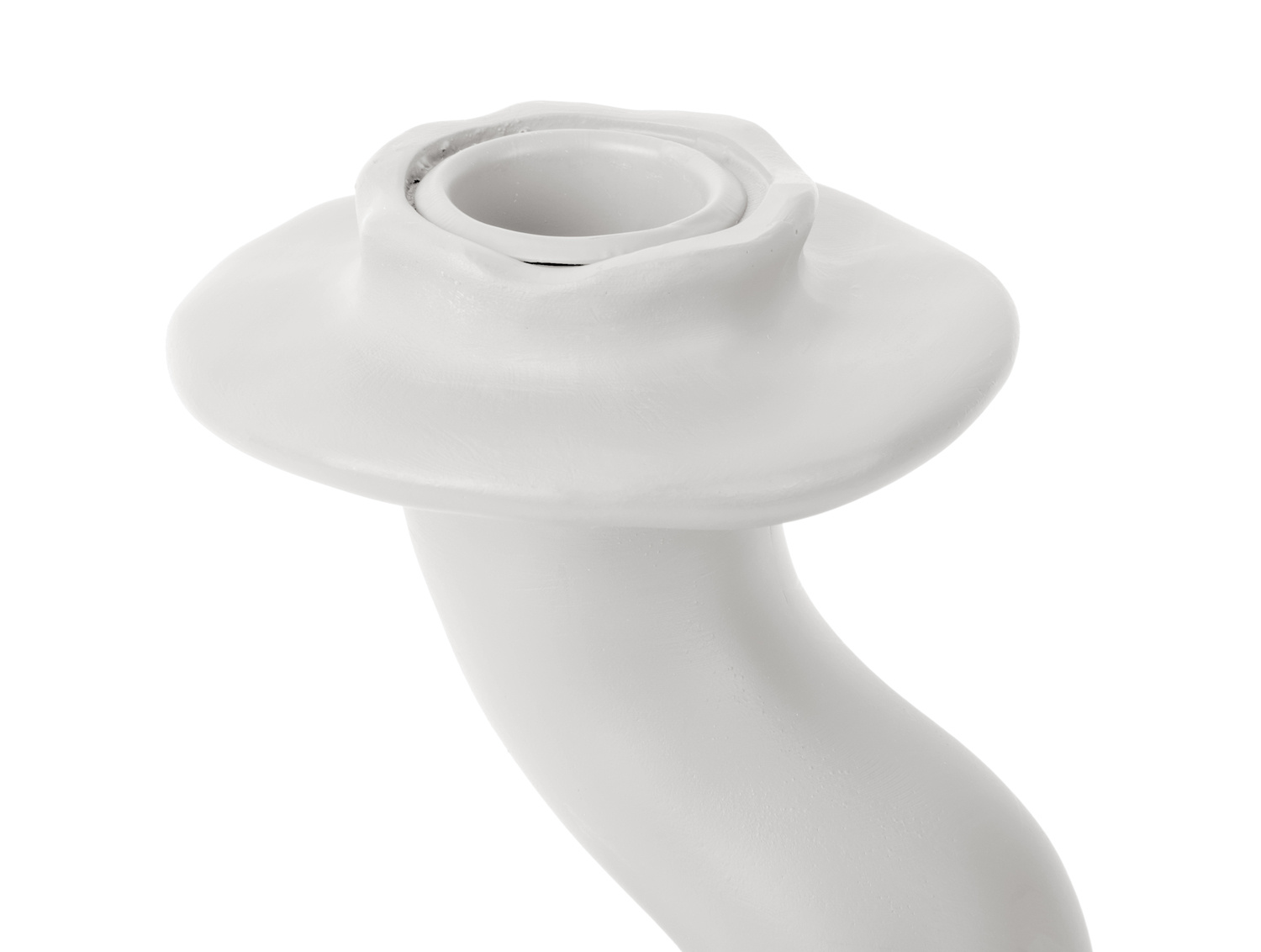 Present Time - Kandelaar Organic Swirl Large - Wit