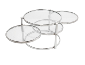 Leitmotiv - Bijzettafel Tripple Swivel - Chroom