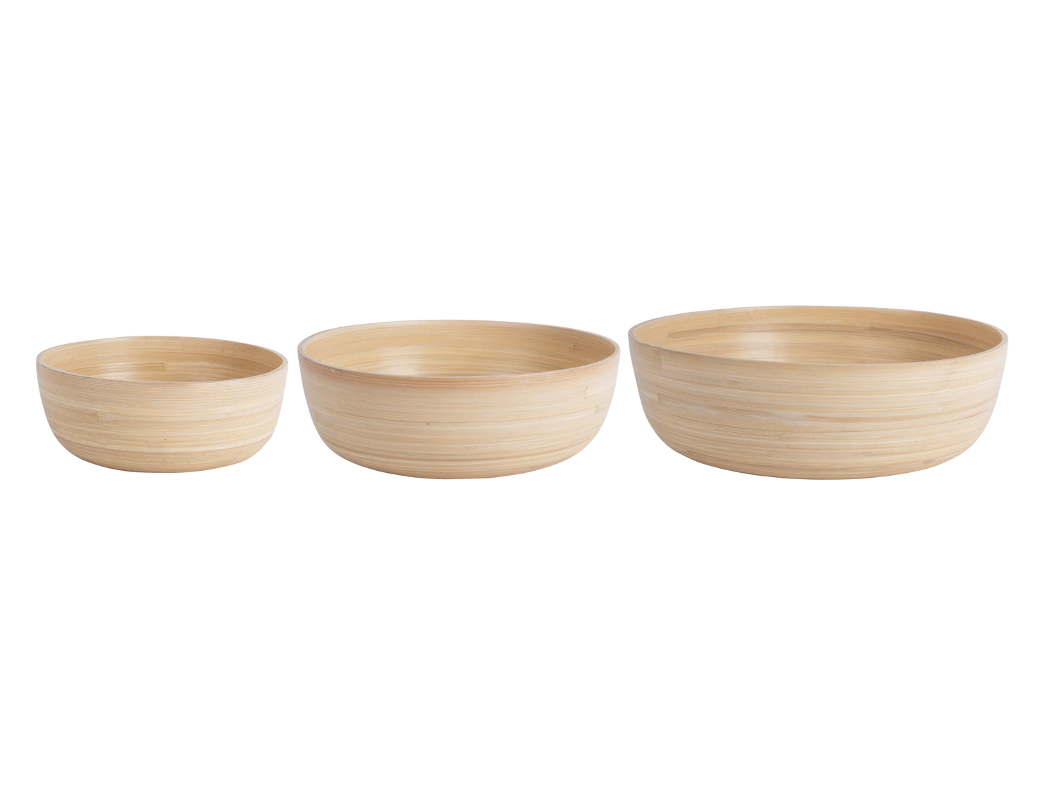 Present Time - Schaal Set Puro Round - Naturel