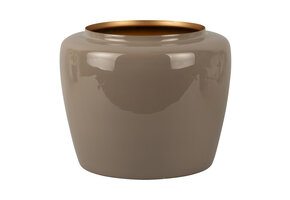 Present Time - Bloempot Grand Medium - Warmgrijs