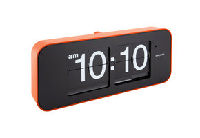 Karlsson - Wandklok Wide Flip - Oranje
