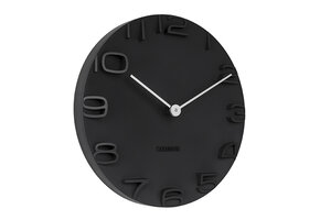 Karlsson - Wandklok On The Edge - Zwart- Ø42cm