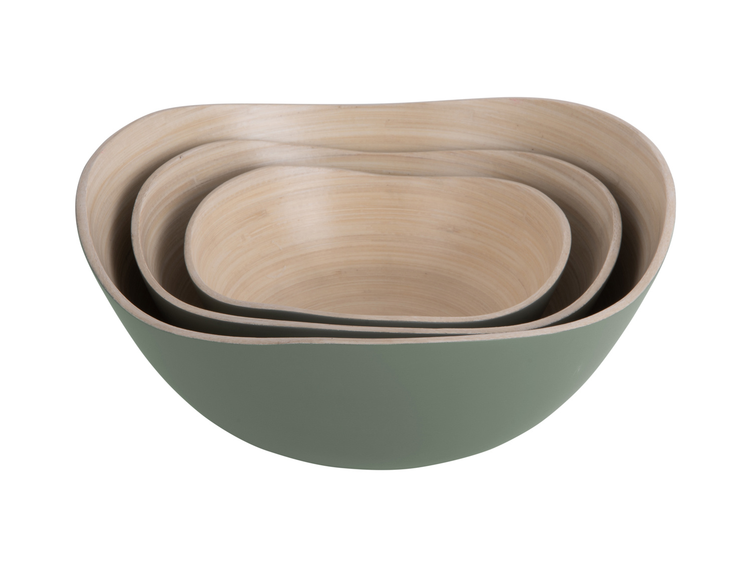 Present Time - Schaal Set Puro Organic - Jungle groen