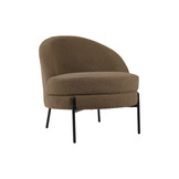 Leitmotiv - Fauteuil Noble Teddy Curl - Warmgrijs