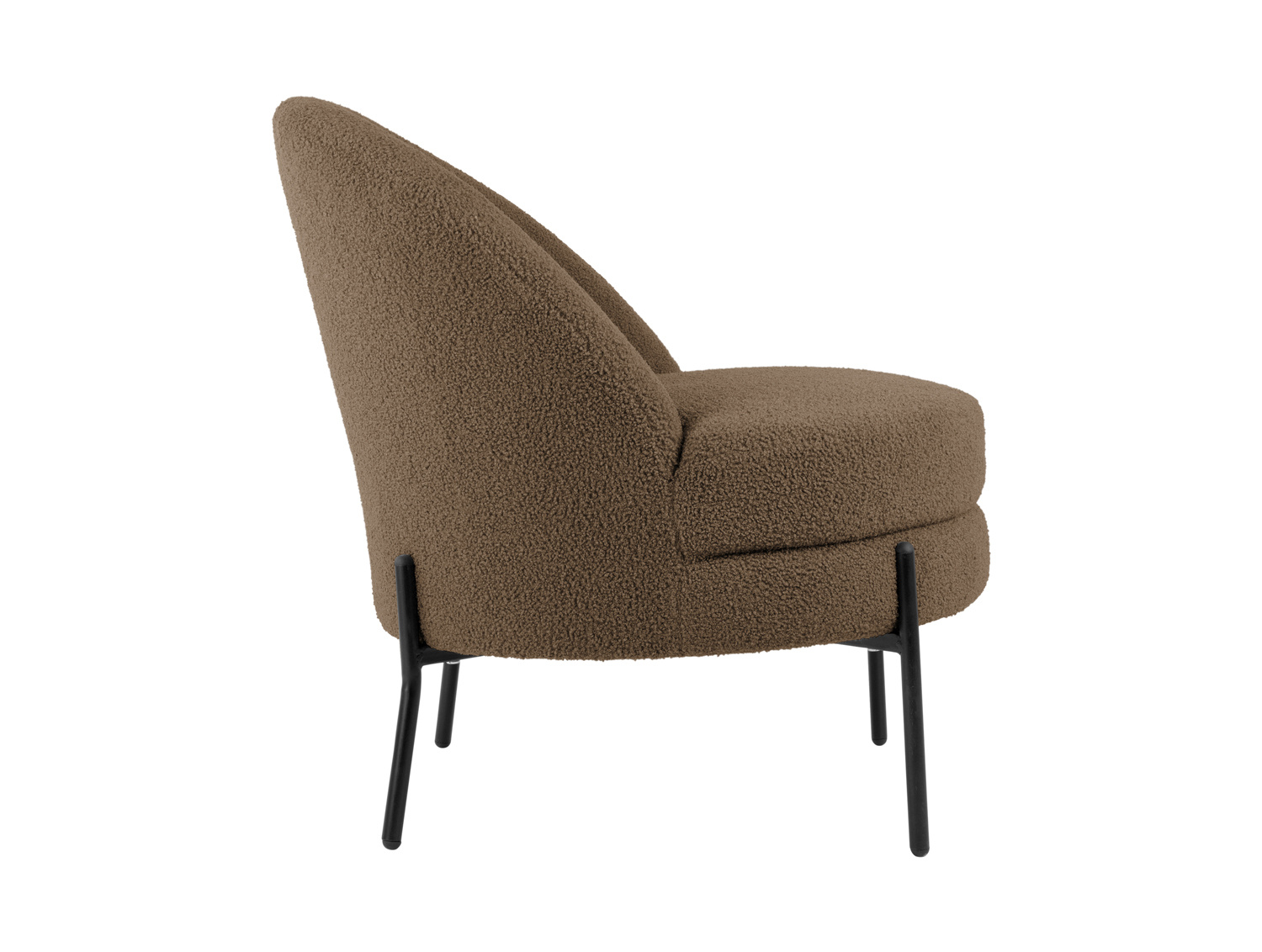 Leitmotiv - Fauteuil Noble Teddy Curl - Warmgrijs