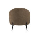 Leitmotiv - Fauteuil Noble Teddy Curl - Warmgrijs