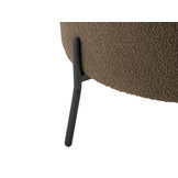 Leitmotiv - Fauteuil Noble Teddy Curl - Warmgrijs