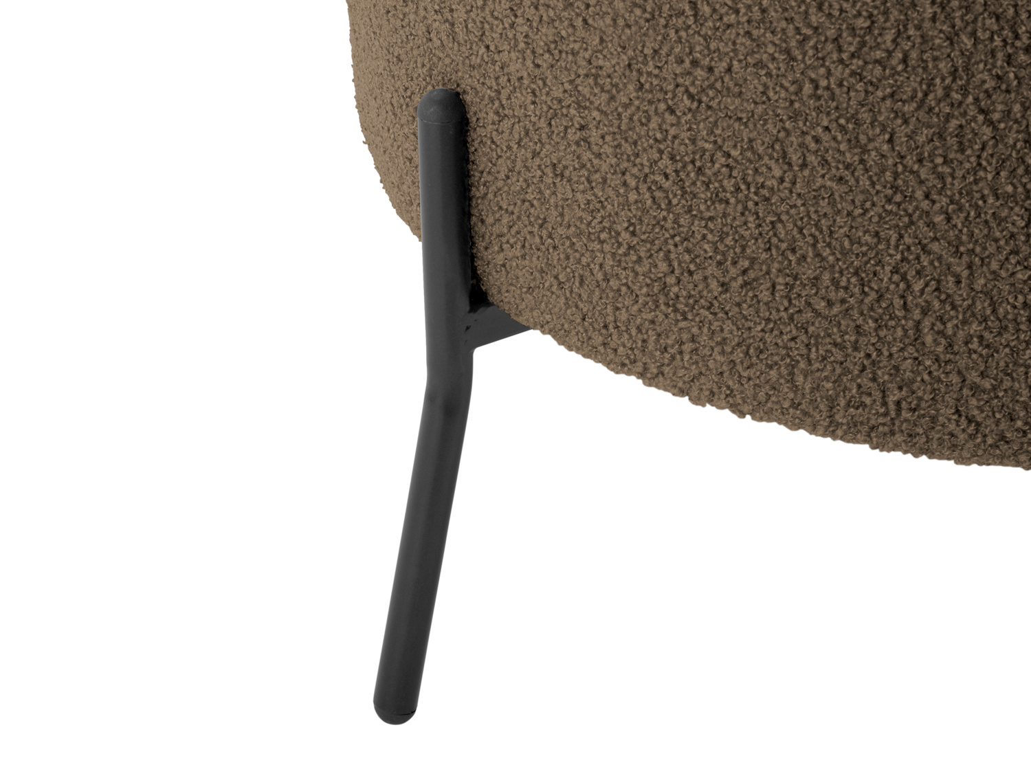 Leitmotiv - Fauteuil Noble Teddy Curl - Warmgrijs
