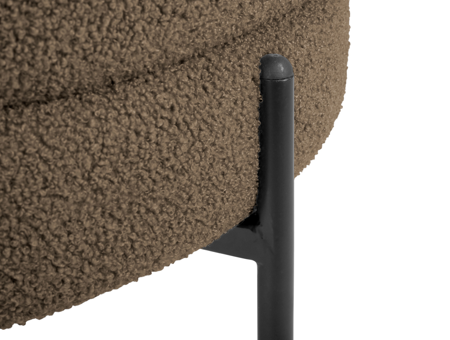 Leitmotiv - Fauteuil Noble Teddy Curl - Warmgrijs
