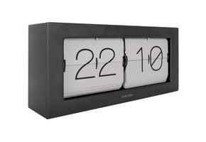 Karlsson - Wand/Tafelklok Boxed Flip XL - Warmgrijs