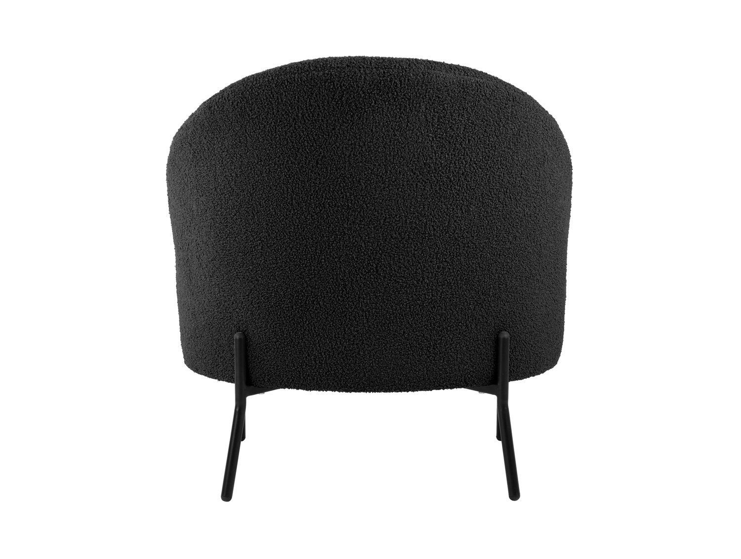 Leitmotiv - Fauteuil Noble Teddy Curl - Zwart