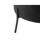 Leitmotiv - Fauteuil Noble Teddy Curl - Zwart