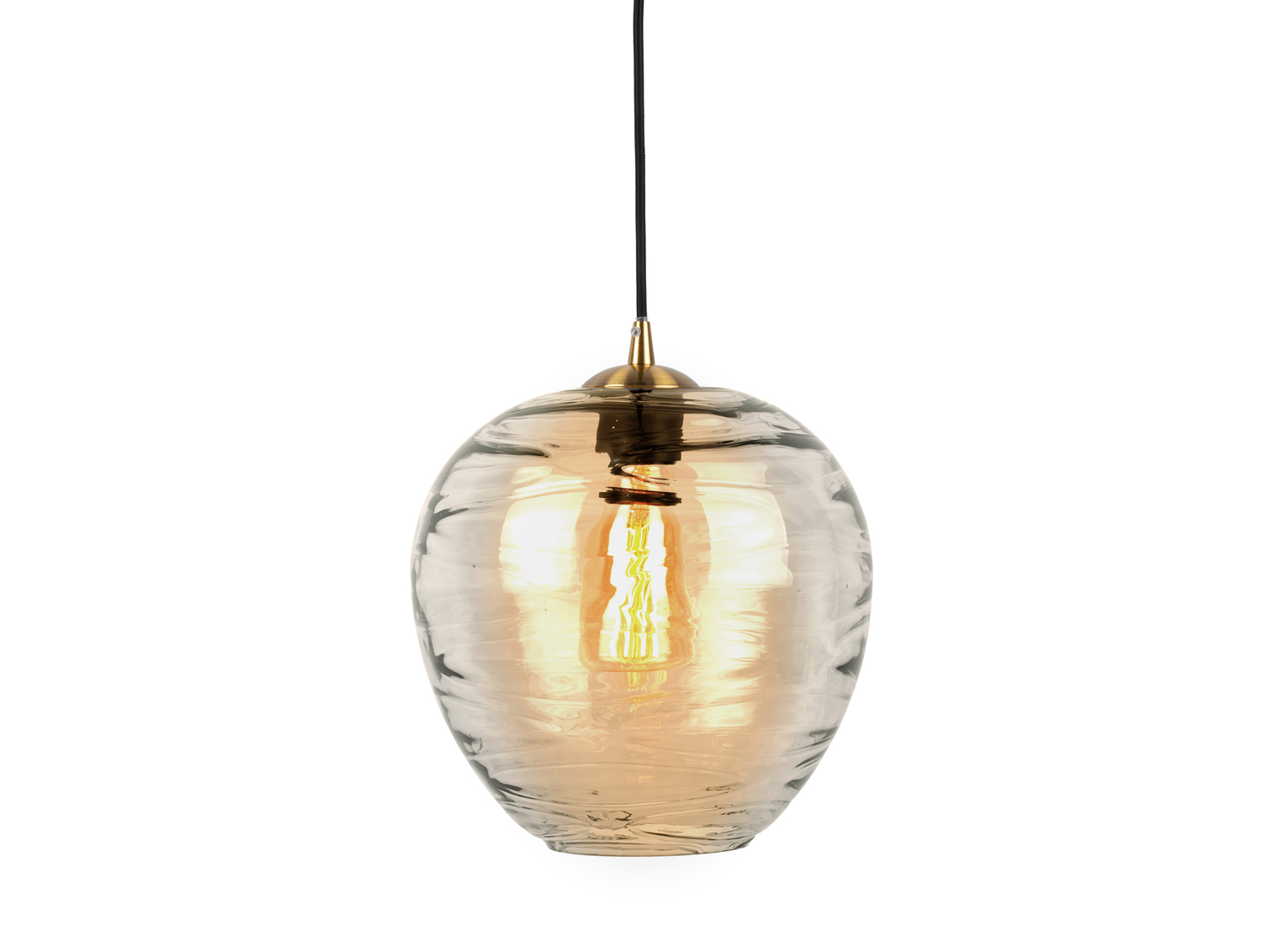 Leitmotiv - Hanglamp Glamour Globe - Amberbruin