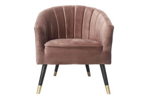 Leitmotiv - Fauteuil Royal - Zachtroze