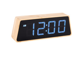 Karlsson - Wekker Changing Colour LED - Bamboe