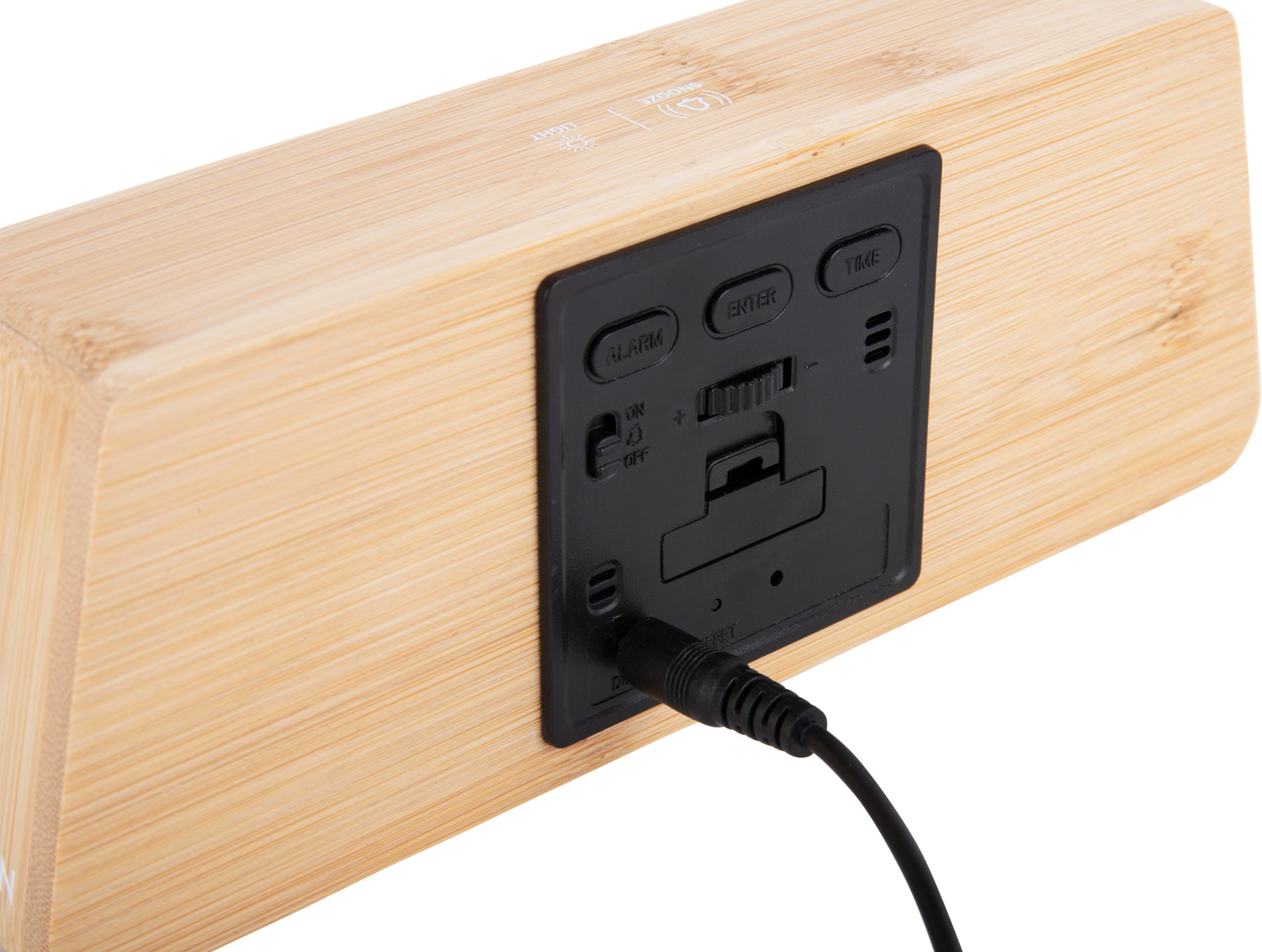 Karlsson - Wekker Changing Colour LED - Bamboe