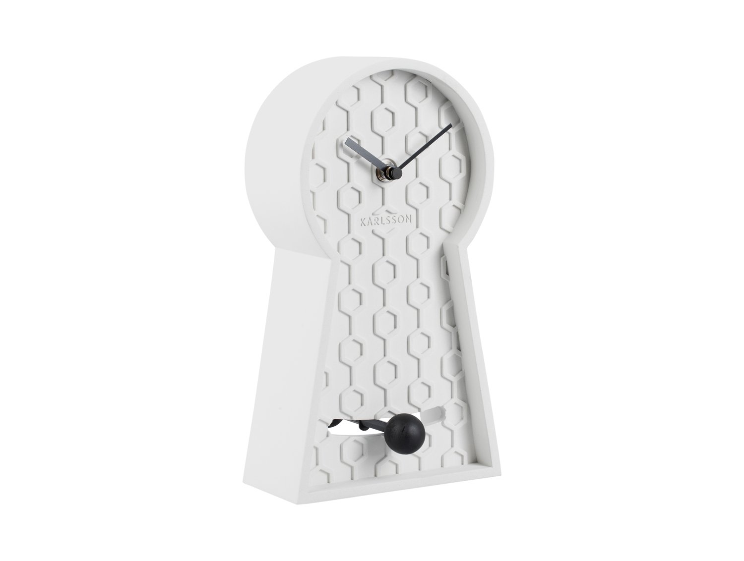 Karlsson - Tafelklok Honeycomb Pendulum - Wit