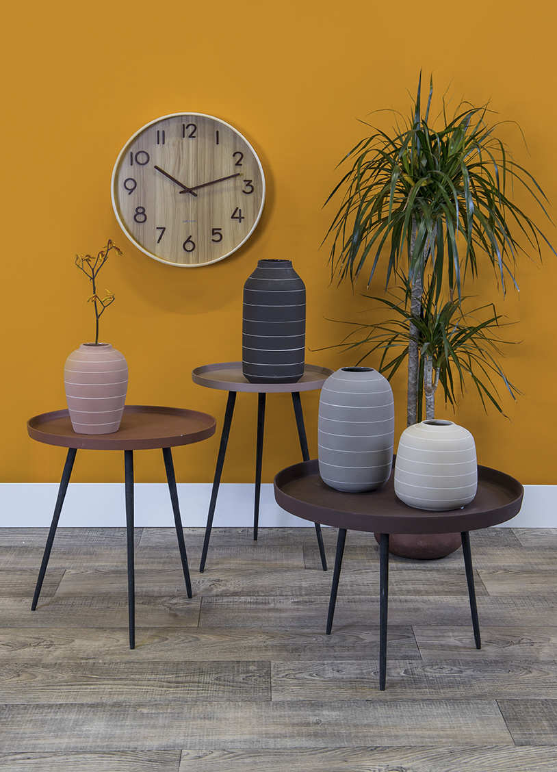 Karlsson - Wandklok Pure Medium - Walnoot- Ø40cm