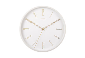 Karlsson - Wandklok Belle Numbers - Wit- Ø35cm
