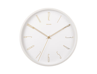 Karlsson - Wandklok Belle Numbers - Wit- Ø35cm