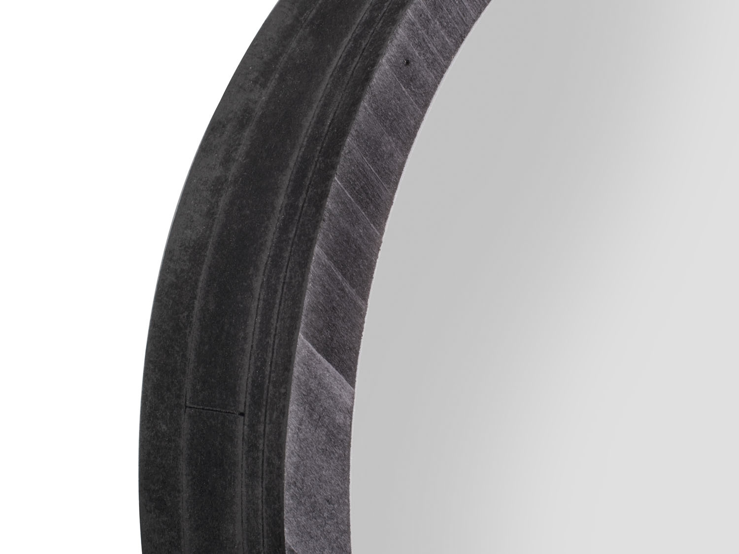 Present Time - Spiegel Wall Art - Zwart