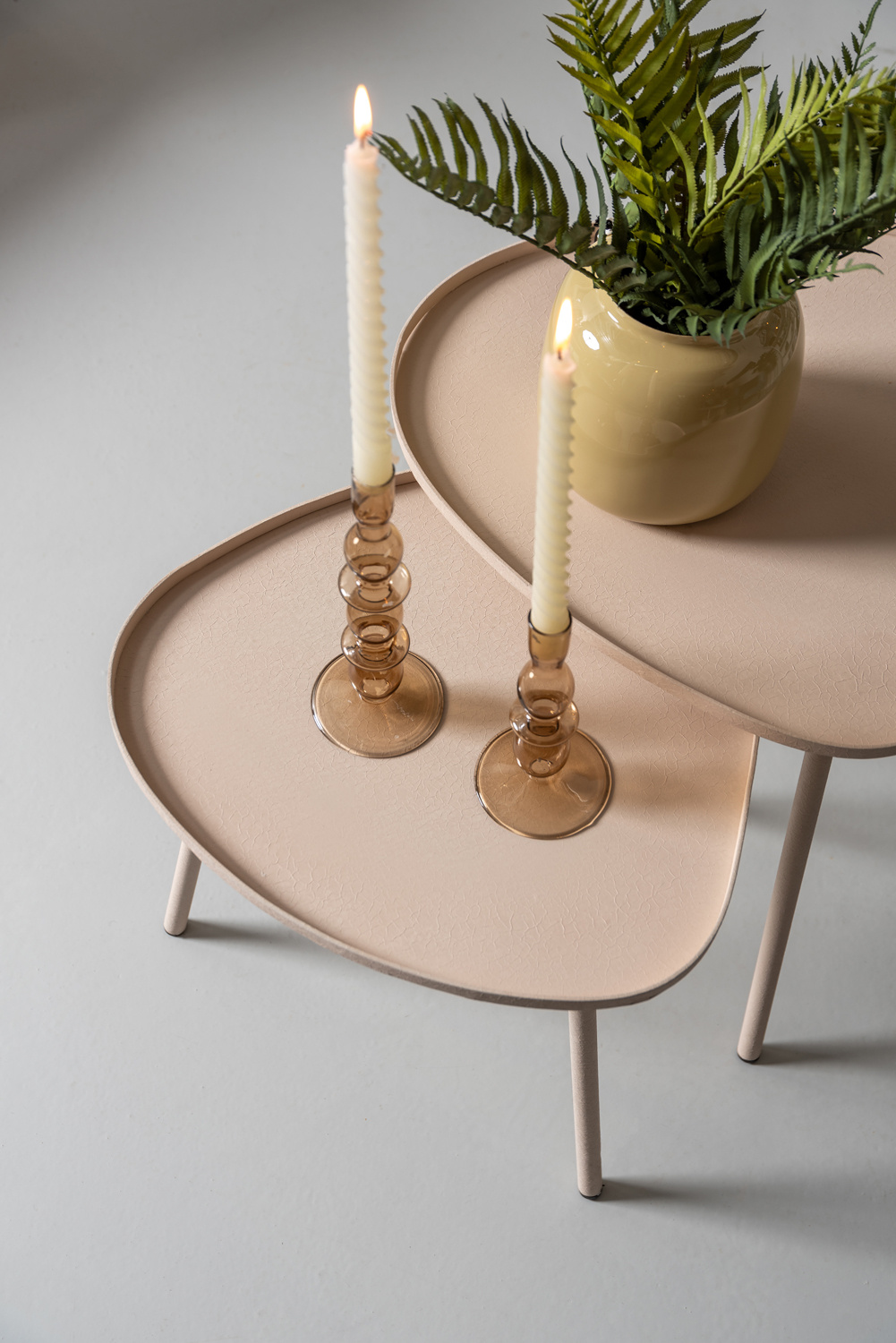 Leitmotiv - Bijzettafel Boaz Large - Warmgrijs