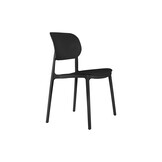 Leitmotiv - Eetkamerstoel Cheer - Zwart - Set van 2
