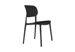 Leitmotiv - Eetkamerstoel Cheer - Zwart - Set van 2