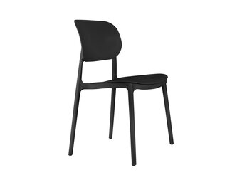 Leitmotiv - Eetkamerstoel Cheer - Zwart