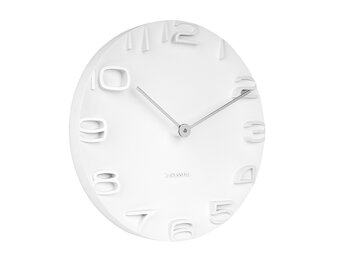 Karlsson - Wandklok On The Edge - Wit- Ø42cm