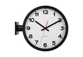 Karlsson - Wandklok New Classic Double Sided - Wit- Ø38cm