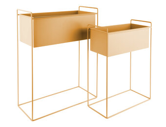 Present Time - Bloempot Set Essence Straight - Okergeel