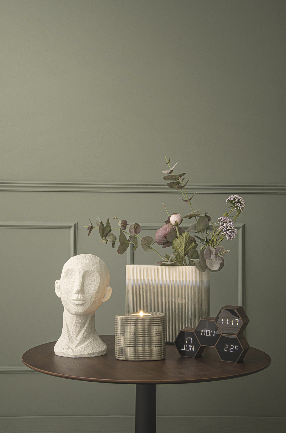 Karlsson - Wekker Six In The Mix - Donker hout