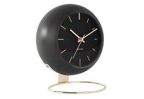 Karlsson - Tafelklok Globe - Zwart