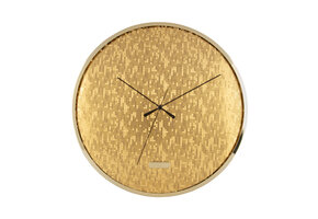 Karlsson - Wandklok Disco - Goud- Ø40cm