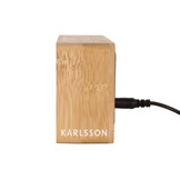 Karlsson - Wekker Tube Bamboo - Naturel