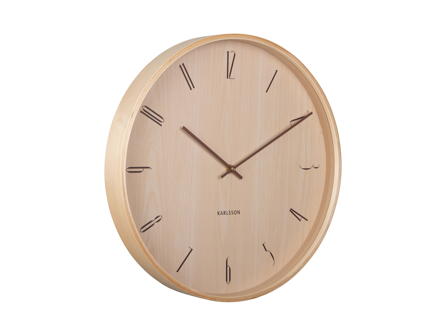 Karlsson - Wandklok Suave - Licht hout- Ø40cm